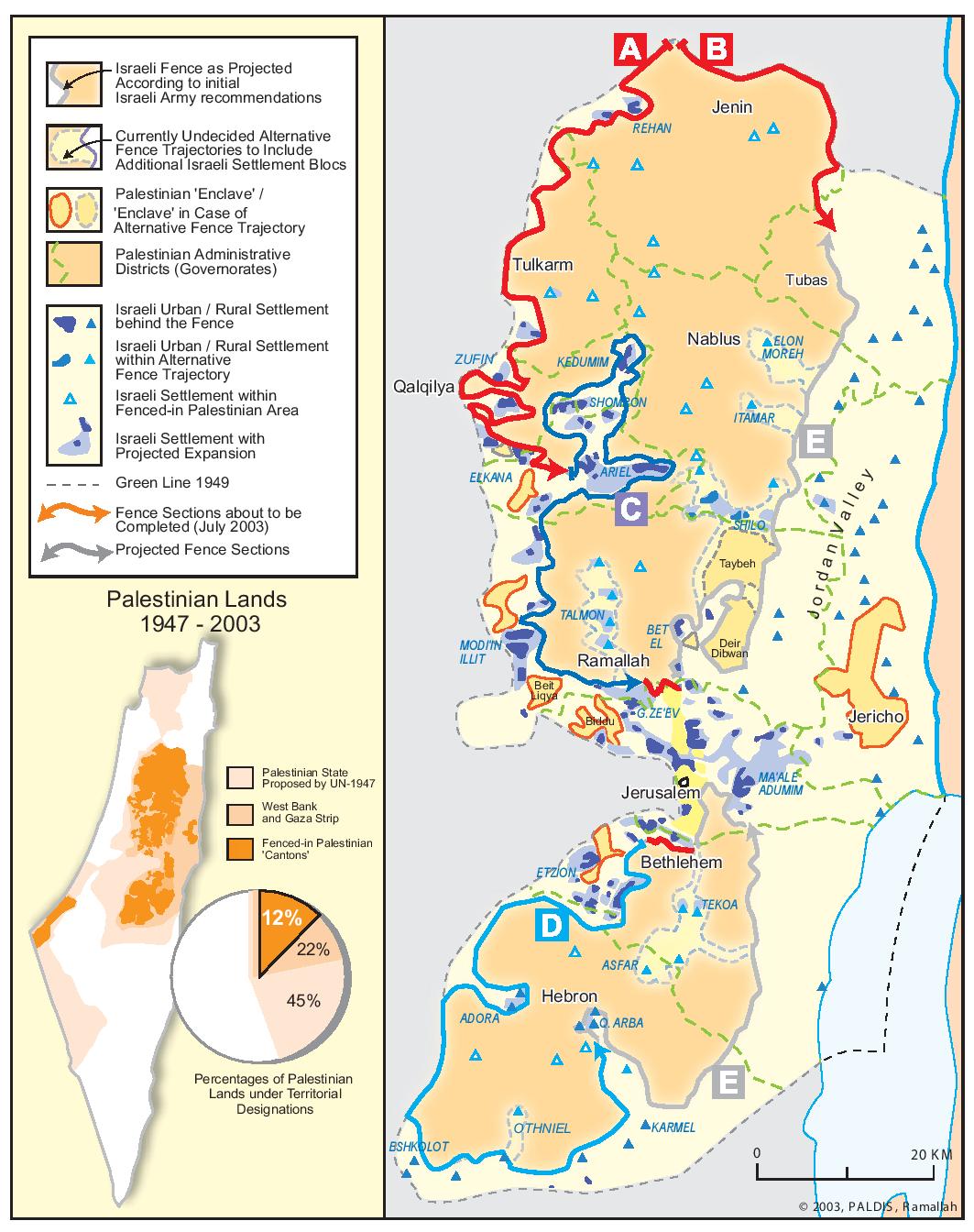 ISRAEL’S SEPARATION BARRIER, 2002